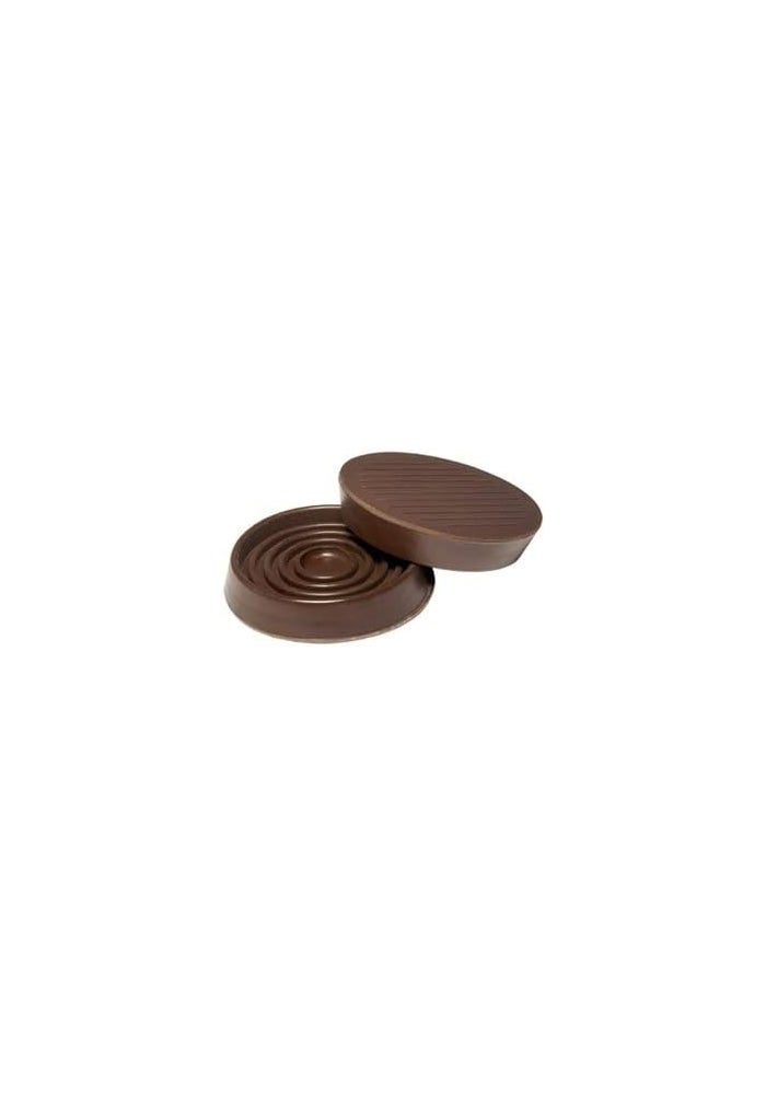 TRU GUARD Round Rubber Furniture Stoppers, 4 Pack, 3/4-1 in., Brown