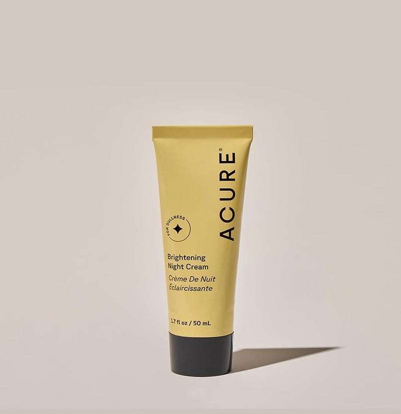 Acure كريم الليل المشرق من أكور - كريم مرطب ليلي للوجه والرقبة - تركيبة نباتية 100% مع زيت الأركان، كلوريلا وإشيناسيا - ترطيب ومرطبات لجميع أنواع البشرة - 1.7 أونصة سائلة - Image 5