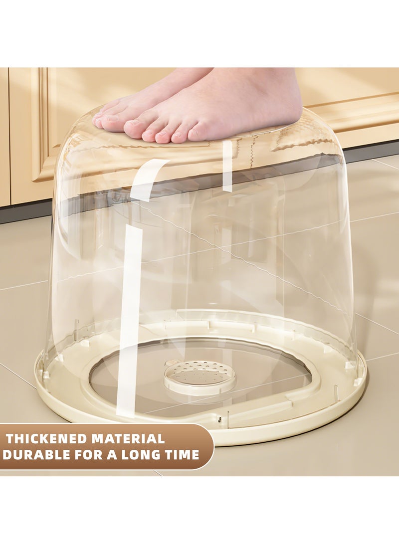 VINNYSEN Large Grain Container Rice Storage Containe Large Capacity Transparent Sealed Rice Bin Dry Food Storage Bucket for Rice Corn Coffee Bean Grain Soybean - Image 4