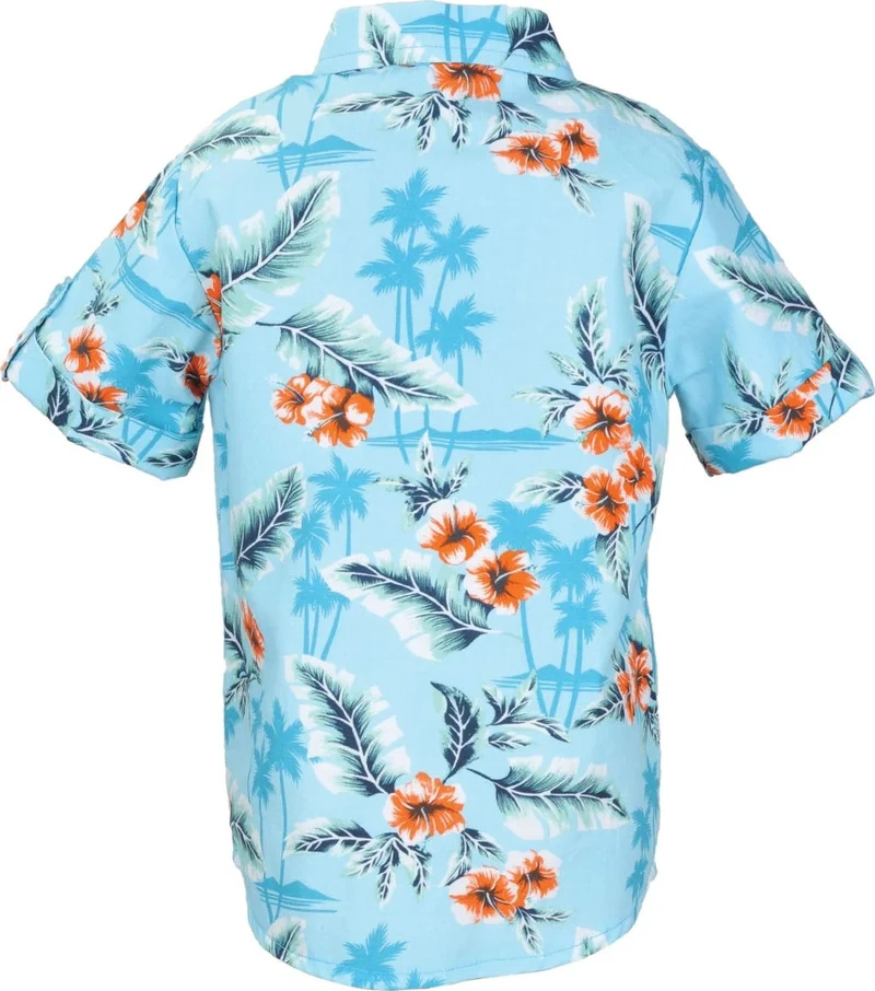 مينينو Baby Boy Orange Hawaiian Shirt (9 Months - 4 Years)