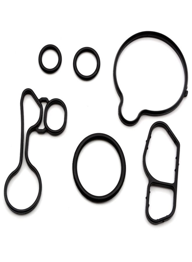 HAOTOM Engine Oil Cooler Filter Housing Gasket Set Compatible For Chevrolet Cruze Limited Sonic Trax 1.4L Turbo 2011-2018 Buick Encore 1.4L 2013-2017 Oil Cooler Thermostat Housing Seals Gasket Kit 55565619 - Image 3