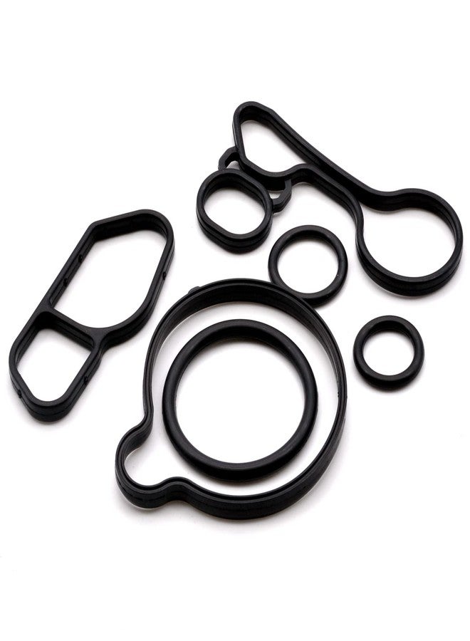 HAOTOM Engine Oil Cooler Filter Housing Gasket Set Compatible For Chevrolet Cruze Limited Sonic Trax 1.4L Turbo 2011-2018 Buick Encore 1.4L 2013-2017 Oil Cooler Thermostat Housing Seals Gasket Kit 55565619 - Image 5