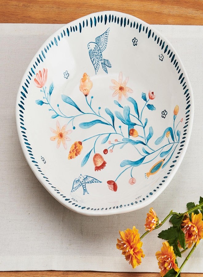 Fitz & Floyd Fitz and Floyd Gracie Serving Bowl, White, 10 Inch - Image 5