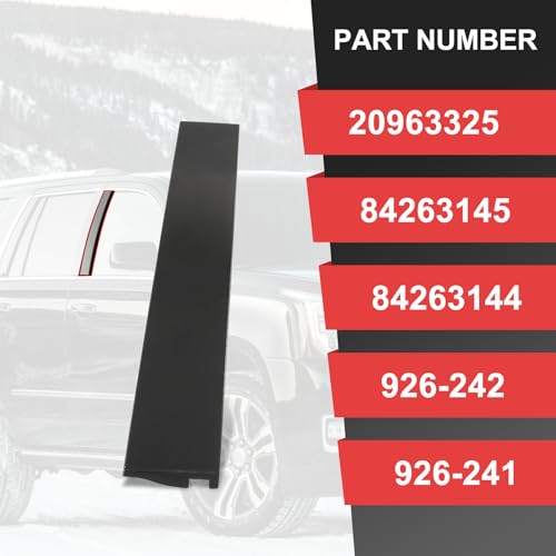 CARMOCAR Outer B Pillar Door Window Trim Molding 926-242 Right Replacement for Cadillac Escalade ESV,Chevrolet Suburban,Chevy Tahoe,GMC Yukon XL,4-Door Sport Utility 2015-2020 (Passenger Side) 1 Pack - Image 4