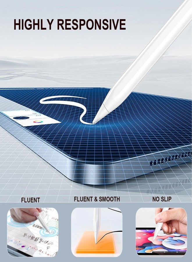 Rgar Stylus Pen Android for Samsung Galaxy Tab A9/A9Plus/A8/A8plus/A7/A7lite Tablet S Pencil Touchscreens Stylists Pen (White) - Image 2