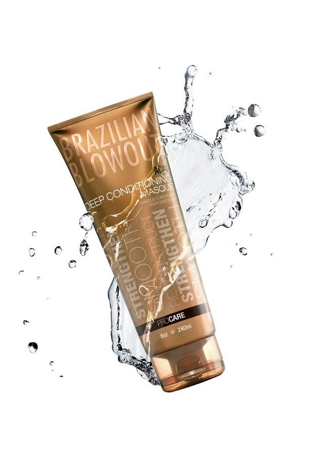 Brazilian Blowout Brazilian Blowout Deep Conditioning Masque,8 Fl Oz (Pack of 1)  - Image 3