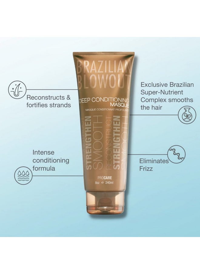 Brazilian Blowout Brazilian Blowout Deep Conditioning Masque,8 Fl Oz (Pack of 1)  - Image 2