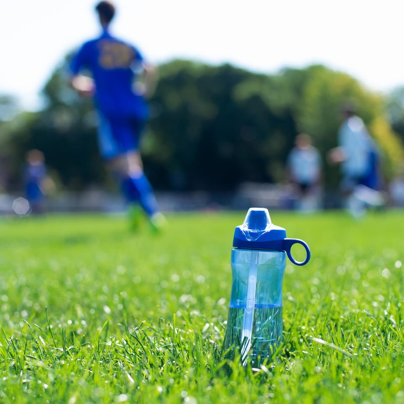 Pogo BPA-Free Tritan Plastic Water Bottle with Chug Lid, 18 Oz, Blue - Image 2