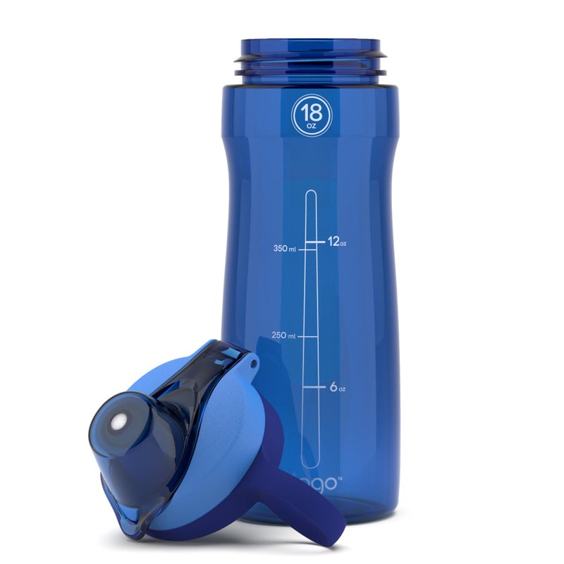 Pogo BPA-Free Tritan Plastic Water Bottle with Chug Lid, 18 Oz, Blue - Image 4