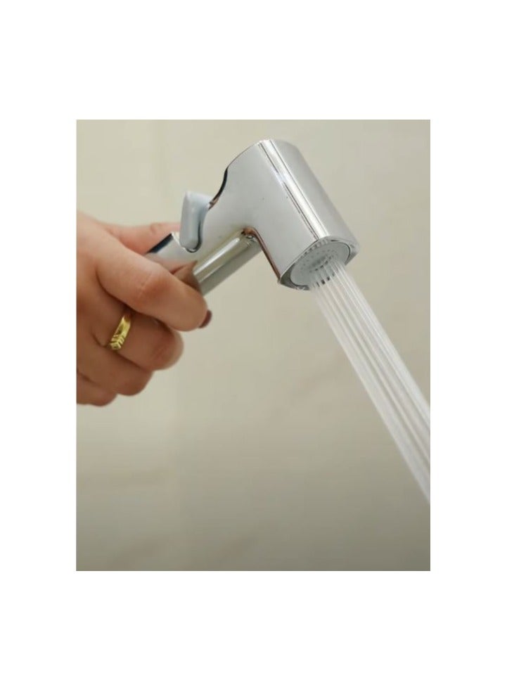 شمس شطاف للحمام نيكل (خرطوم + شطاف + عليقة )  - Image 2