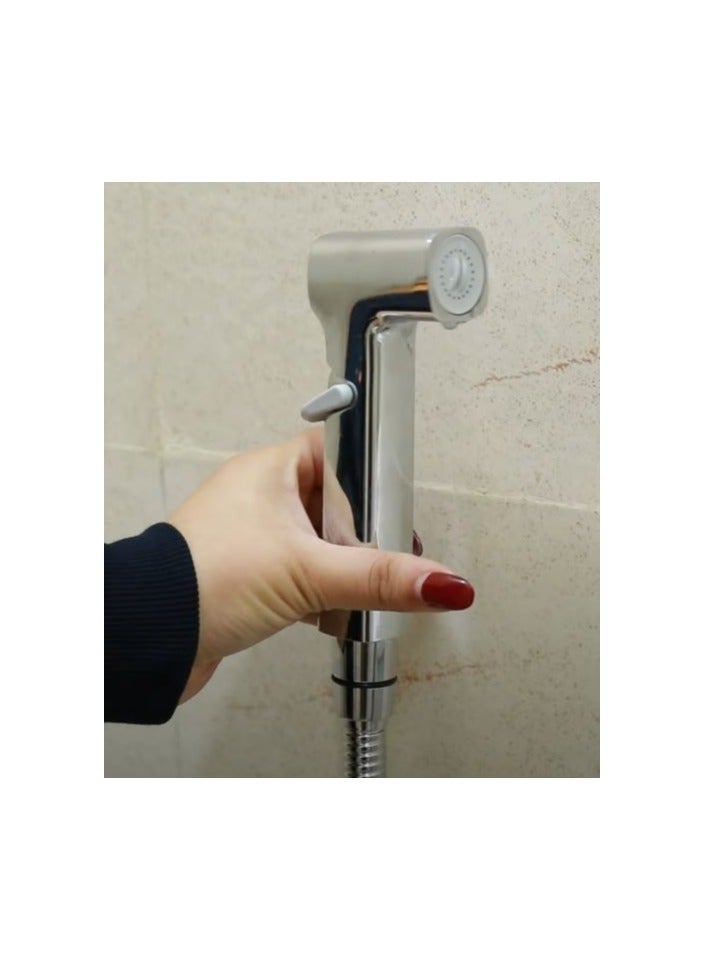 شمس شطاف للحمام نيكل (خرطوم + شطاف + عليقة )  - Image 5