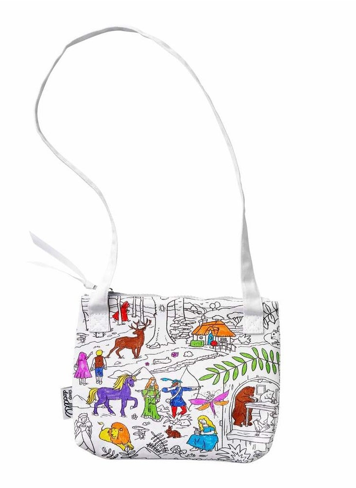 eatsleepdoodle Coloring Crossbody Bag, Fairytales & Legends  - Image 1