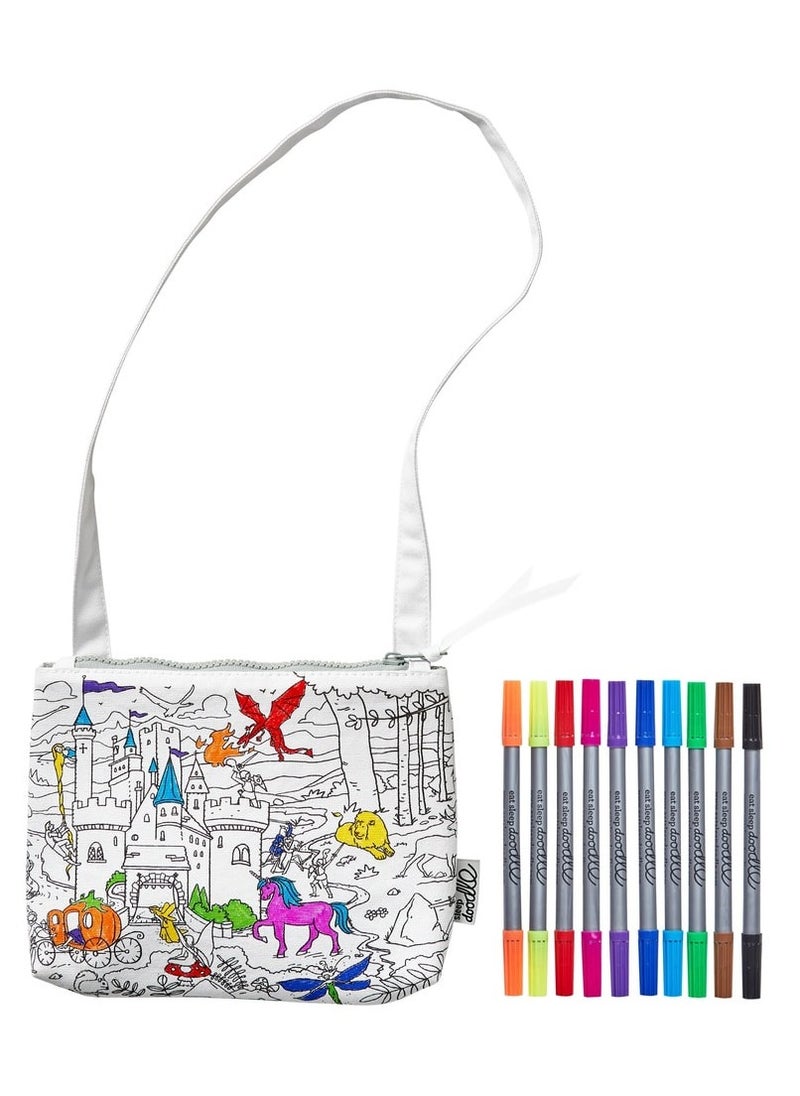 eatsleepdoodle Coloring Crossbody Bag, Fairytales & Legends  - Image 2