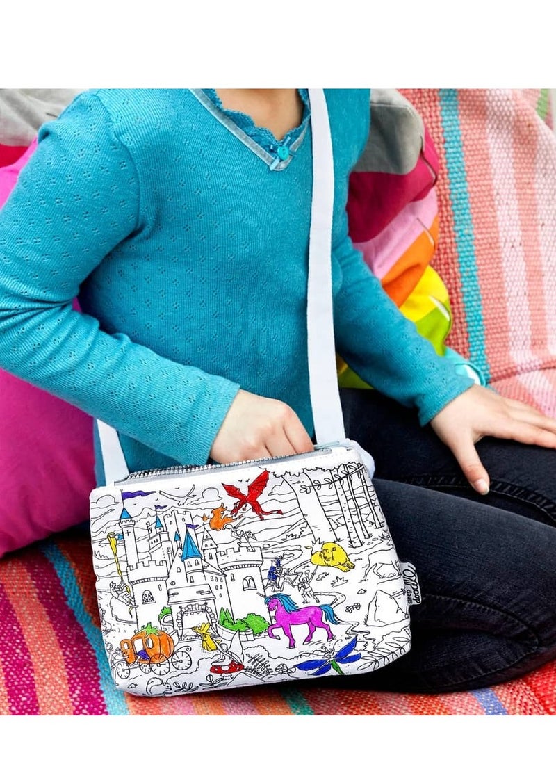 eatsleepdoodle Coloring Crossbody Bag, Fairytales & Legends  - Image 5