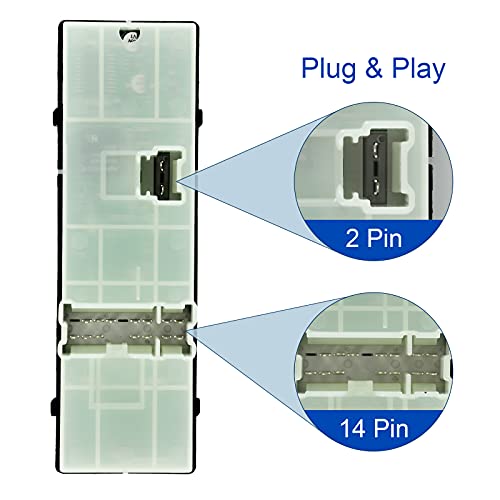 MOJTBE Power Window Master Switch Compatible with 2007 2008 2009 2010 2011 2012 Nissan Altima Replace OE# 25401ZN50C Driver Side - Image 2