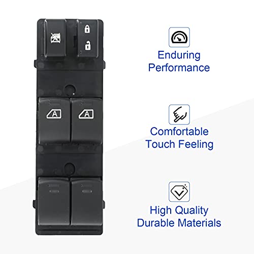 MOJTBE Power Window Master Switch Compatible with 2007 2008 2009 2010 2011 2012 Nissan Altima Replace OE# 25401ZN50C Driver Side - Image 4