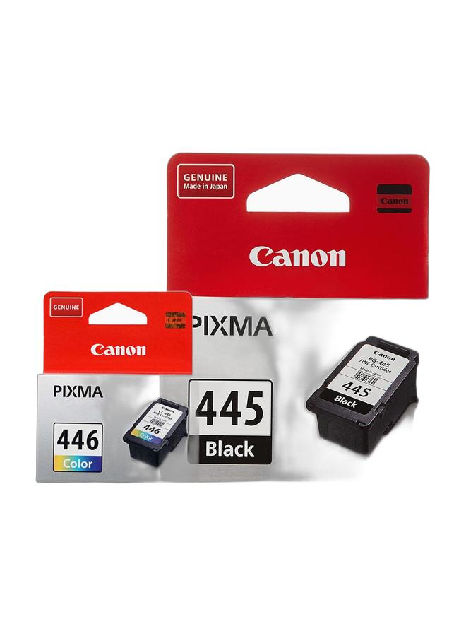 Canon Pixma Ink Cartridge 445 Black CL-446 Tricolour - Image 1