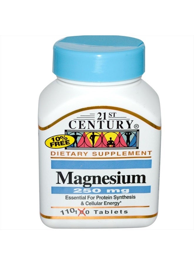 21st Century مغنيسيوم 250 ملليجرام 110 قرص - Image 1