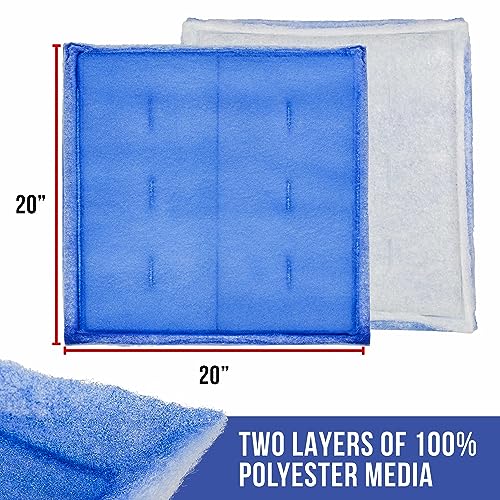 Master Airbrush Master Elite Premium Paint Spray Booth Tacky Intake Filter Panel 20" x 20", Box of 20 - Internal Wire Frame, Crossdraft Booth Filtration - Captures Dirt Particles for Dust-Free Autobody Car Refinish - Image 3