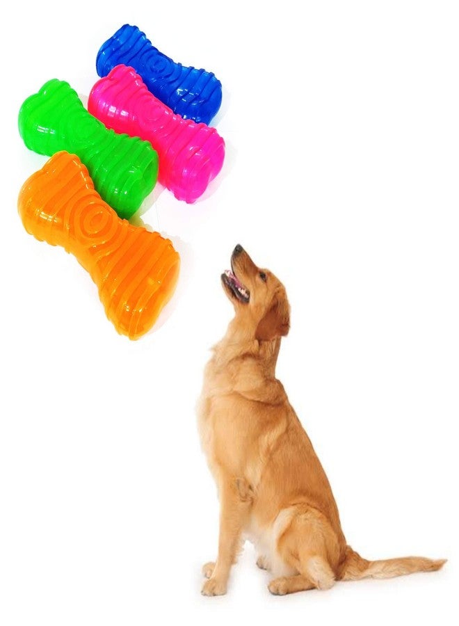 PETLICIOUS & MORE لعبة عظمية تصدر صوتاً من مادة TPR من Petlicious & More، مقاس 6 بوصات، لعبة مضغ للكلاب والجراء (قد يختلف اللون) - Image 2
