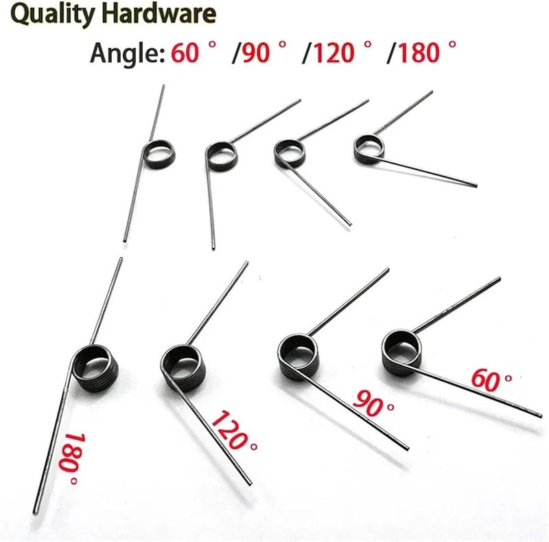 Torsion Spring 60pcs V Shaped 3 6 9 Laps 0 3mm Wire Diameter 180 120 90 60 Degree For Tools Maintenance Size 2 7mm 9 Laps - Image 4