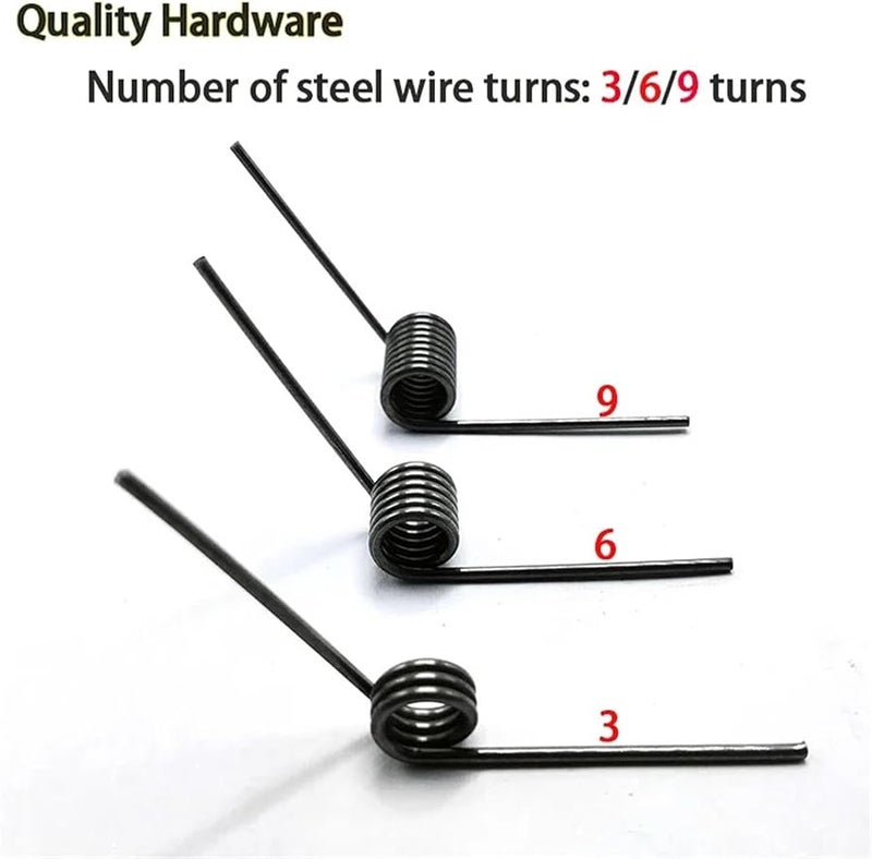 Torsion Spring 60pcs V Shaped 3 6 9 Laps 0 3mm Wire Diameter 180 120 90 60 Degree For Tools Maintenance Size 2 7mm 9 Laps - Image 3