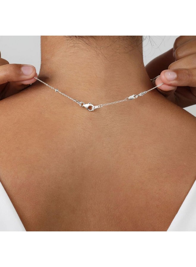 ASHINE Summer Silver Chain Necklace for Women Extender Bracelet Sterling Silver Jewelry Making Lobster Clasp Anklet Adjustable Gold (Silver, 1, 2, 3 inches) - Image 3