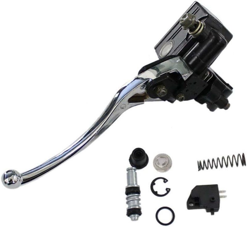 HURI Brake Master Cylinder with Left Clutch Lever for Yamaha Virago Models - Image 2