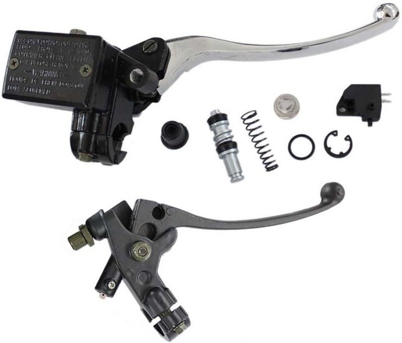HURI Brake Master Cylinder with Left Clutch Lever for Yamaha Virago Models - Image 1