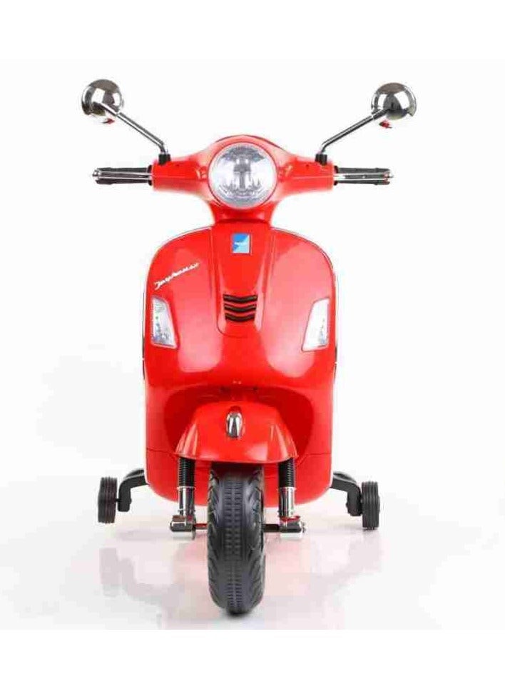Classic electric scooter, Italian model - motorcycle for children - - Q618 (red) - Image 4