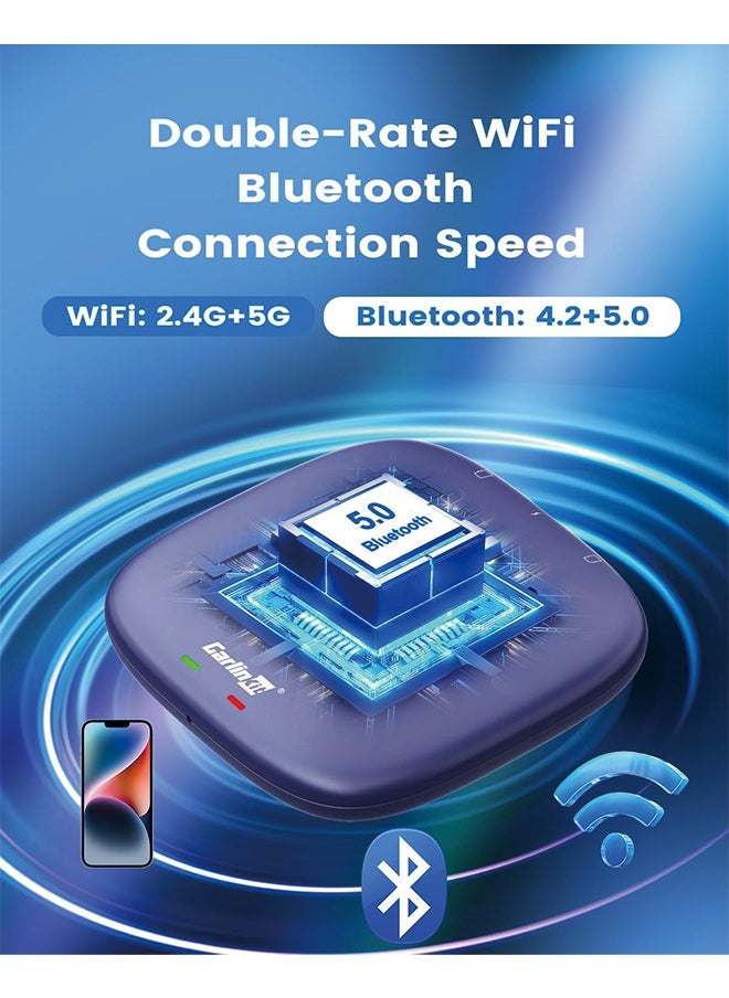 كار لينكيت محول CarlinKit Ai Box CarPlay اللاسلكي 4G+64G صندوق الوسائط المتعددة يأتي مع نظام Android 13.0 مفتوح  - Image 4