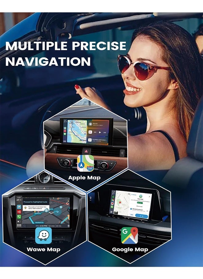 كار لينكيت - محول CarlinKit Ai Box CarPlay اللاسلكي 4G+64G صندوق الوسائط المتعددة يأتي مع نظام Android 13.0 مفتوح - Image 1