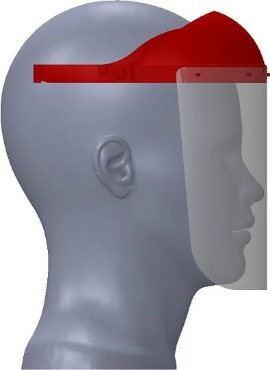 Netaks Face Protective Visor Green 55007 Set of 2