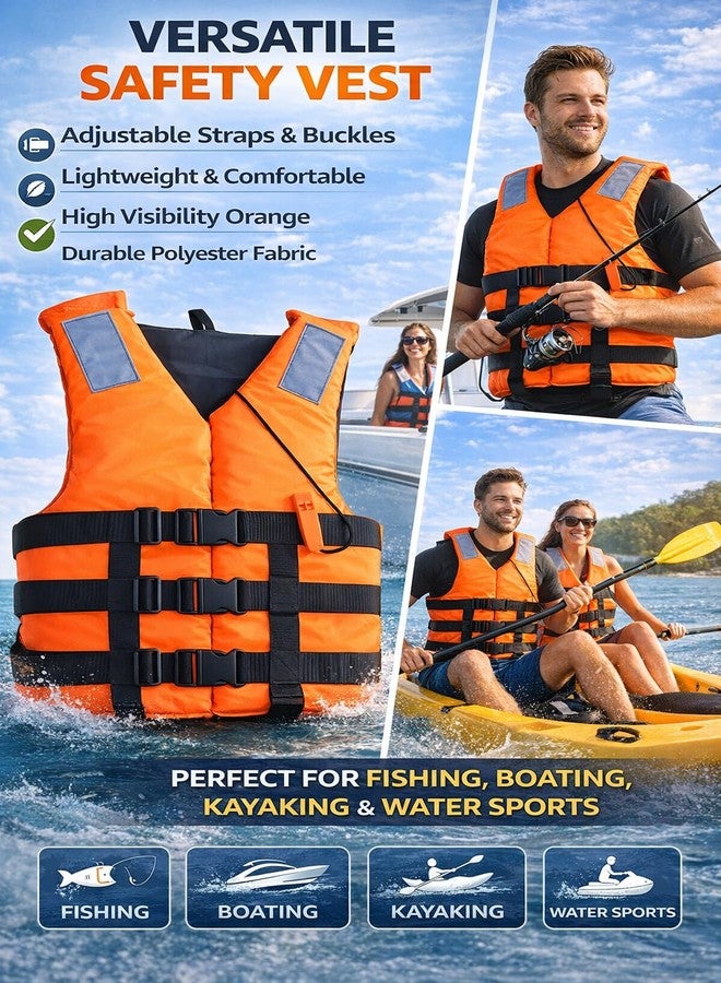 A. SHARIF Professional Life Jacket for Adults - 100N High Buoyancy, Universal Fit (Up to 95kg) | PFD Type III Safety Vest for Boating & Water Sports - Image 4