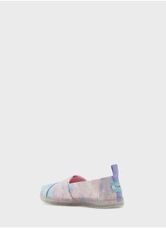 TOMS Kids Foil Unicorn Tie Dye Slip Ons  - Image 2