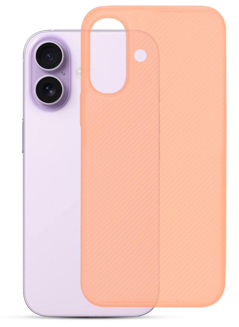 Case Cover for iPhone 17 - Sturdy Durable Ultra-Thin Case - Air Skin Line Design Transparent Back Cover - Drop Protection Cover - CosmicOrange - Image 1