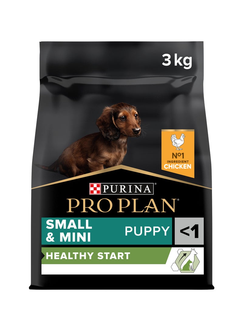 Purina Pro Plan Healthy Start Small And Mini Puppy Dry Dog Food With Chicken 3kg  - Image 1