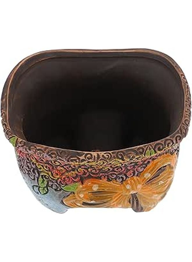 Hand Painted Ceramic Succulent Planter Bonsai Flowerpot Indoor Plant Container Home Decoration Random Color - Image 1