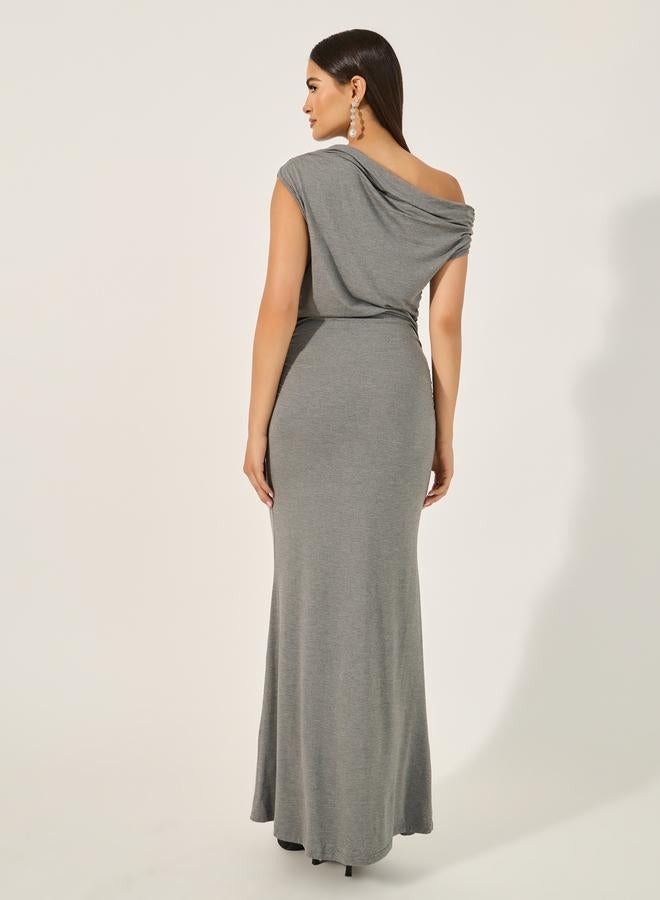Take Two Draped Jersey Dress - Image 5