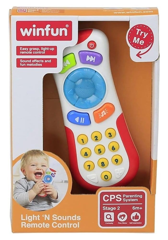 WinFun Light 'N Sounds Remote Control for Babies - White - Image 1