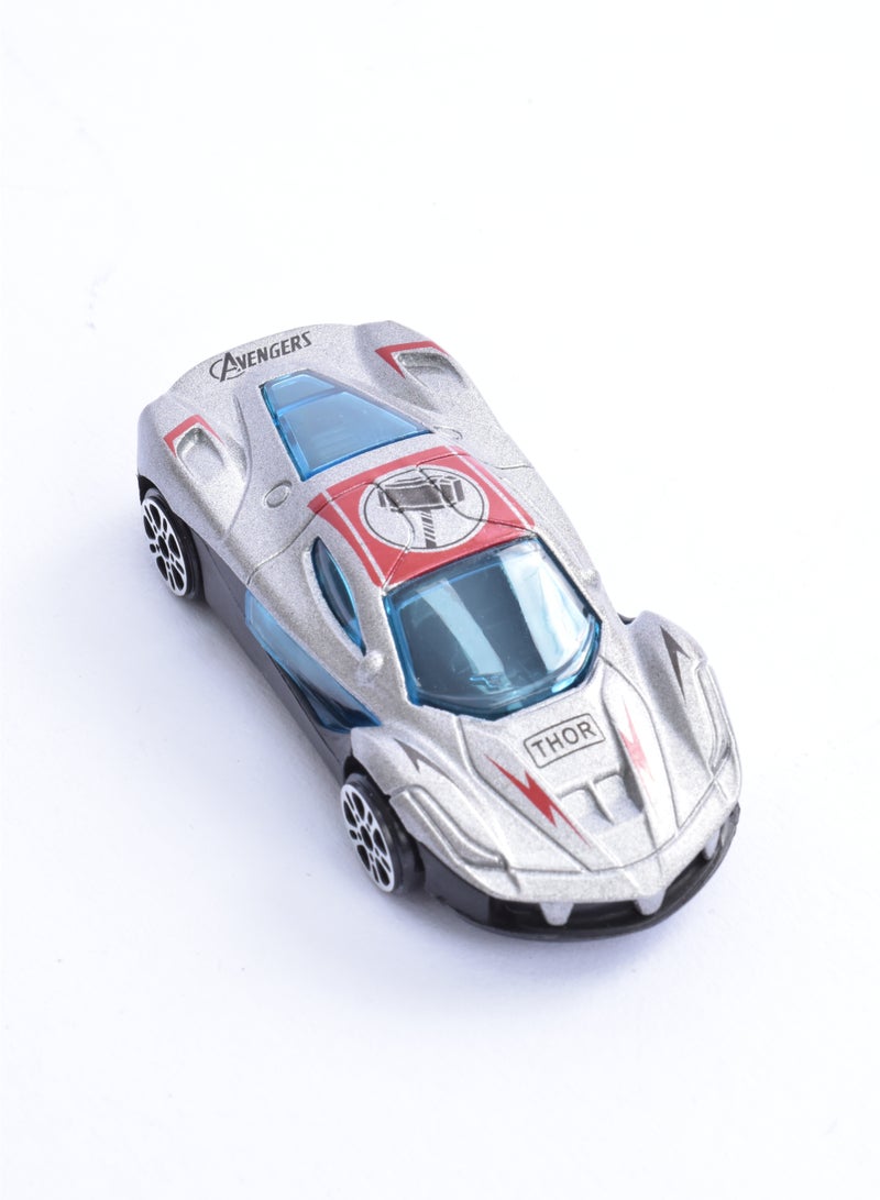 مجموعة سيارات صغيرة لعبة مكونة من 6 قطع متعدد الألوان - Image 4