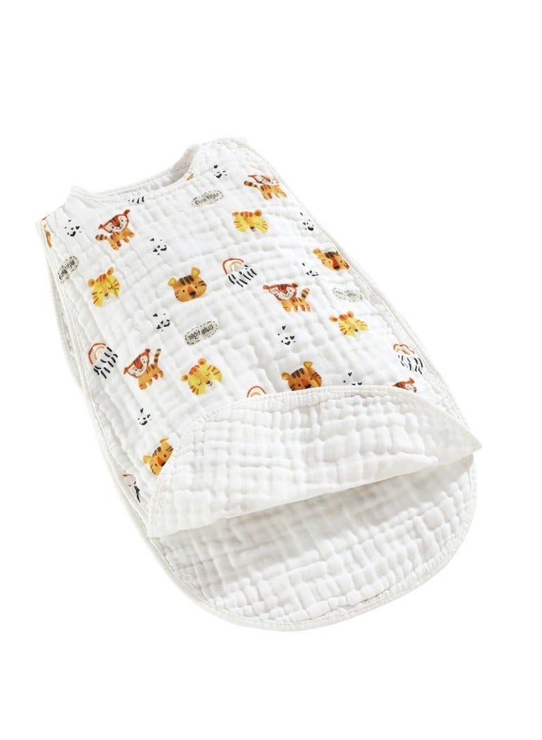 100% Cotton Kids Summer Sleeping Bag - Vest Style, 6-Layer Gauze, 1-5 Years - Image 2