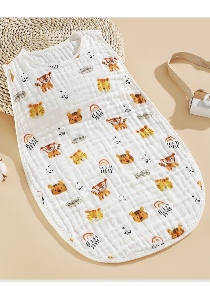 100% Cotton Kids Summer Sleeping Bag - Vest Style, 6-Layer Gauze, 1-5 Years - Image 3