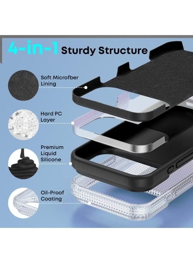 ELTRAZONE iPhone 17 Pro Soft Silicone Case | Slim Full-Body Shockproof Protective Cover | Anti-Scratch Flexible Silicone Back Case for iPhone 17 Pro - Image 4