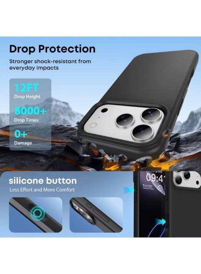 ELTRAZONE iPhone 17 Pro Soft Silicone Case | Slim Full-Body Shockproof Protective Cover | Anti-Scratch Flexible Silicone Back Case for iPhone 17 Pro - Image 5