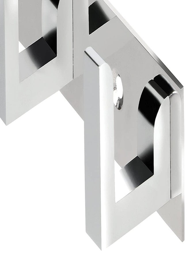 JWL Hook Rail Hanger Door Wall Bedroom Bathroom Hooks Rail for Hanging Keys,Clothes,Towel l Hook (Silver, Pack of 2 - Image 3