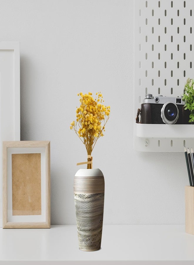 ميليستين ثلاث باقات من زهور الجيبسوفيلا الصفراء المجففة لتزيين الباقات المنزلية، وحفلات الزفاف، والمناسبات الخاصة، بطول 7.08 بوصة، وسيقان بلاستيكية. - Image 3