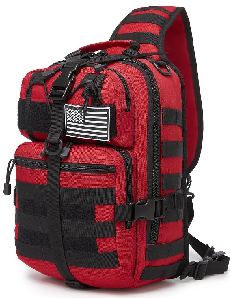 ATBP Tactical Sling Pack Big Crossbody Backpack Over Shoulder Bag Military for Men Hiking Outdoor Sport Gym