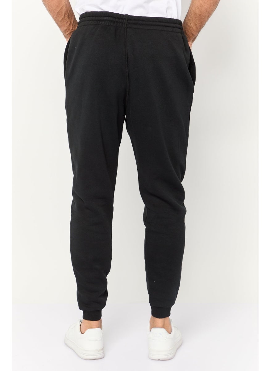 Reebok Men Sportswear Fit Running Sweatpants, Black  - Image 4
