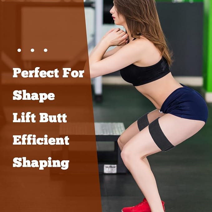 WJIAAA Occlusion Bands For Women Glutes,2 Pcs Comfortable Elastic Booty Bands Workouts Fast To Lift Your Butt Squat Thigh Fitness Building - Image 2